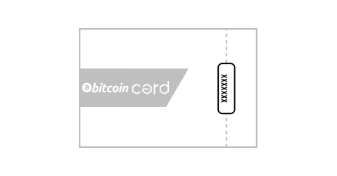 Fronte esterno bitcoinCARD
